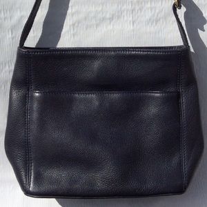 Coach Sonoma Pocket Zip Black Leather No 4924